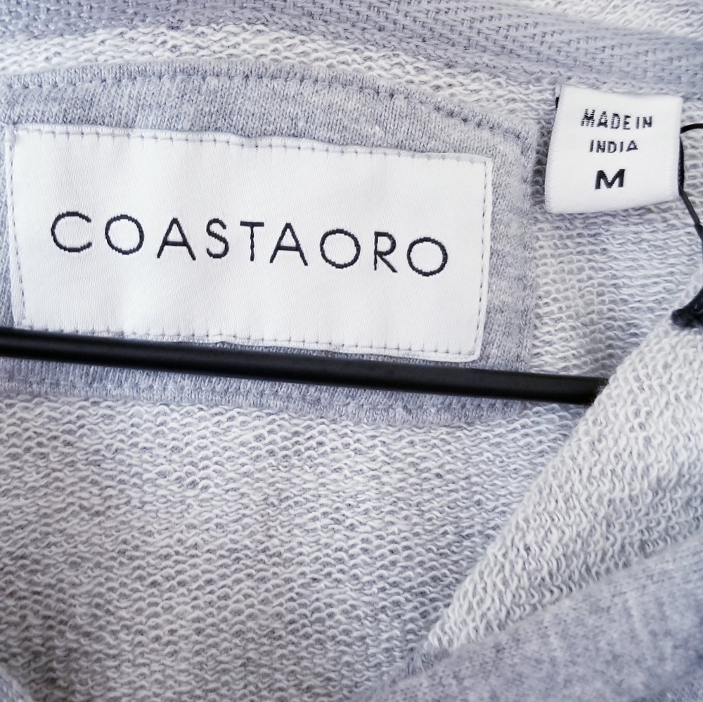 3 for $25-NWT Coastaoro Ventura Zip-Up Grey Hoodie - Picture 3 of 8